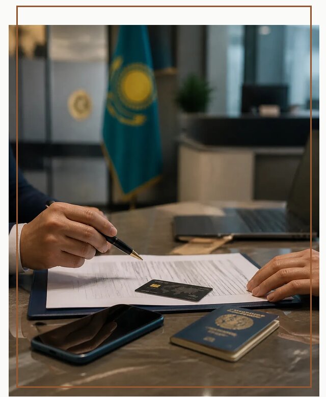 Открытие счета и банковской карты в Казахстане в Дзержинском